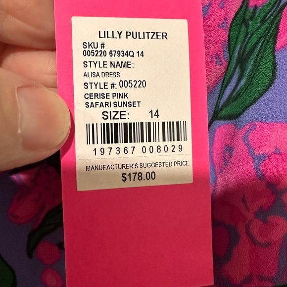 NWT Lilly Pulitzer Alisa Dress Size 14 - Picture 4 of 5